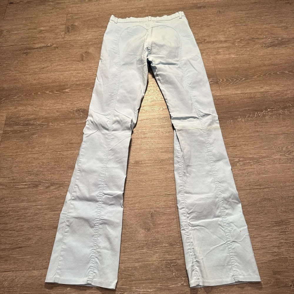 Miss Sixty Pants Womens 30 Blue Italy Flare Trousers Viscose Blend Fits 25x33 - Picture 7 of 14